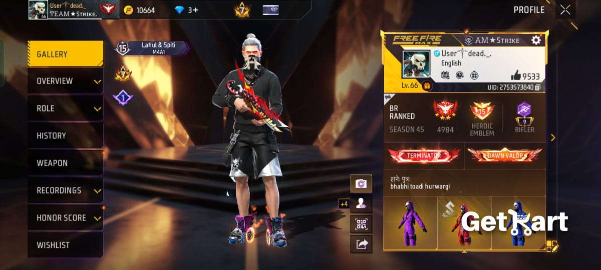その他 Free fire id FREE FIRE ID